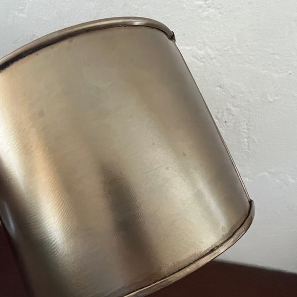 Terrain Habit & Form cylinder pot drum planter indoor houseplant pot brass gold - Picture 6 of 12